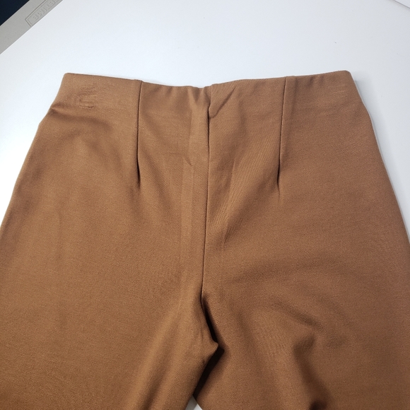 Tahari Pullon Slim Straight Leg Comfy Biz Casual Neutral Minimalist Capsule Pant - Picture 3 of 12